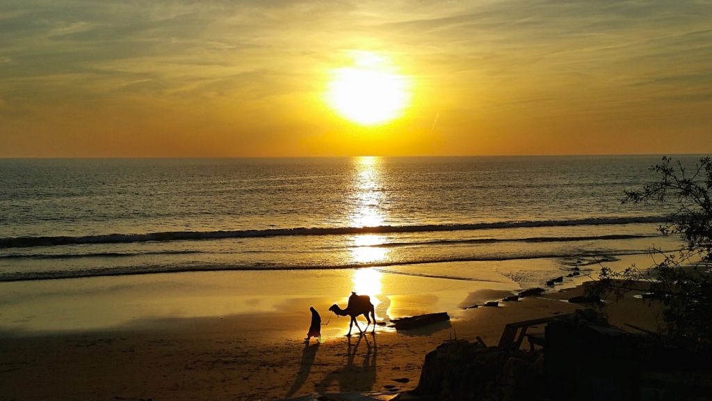 Západ slunce v Maroku